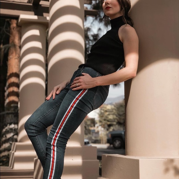 Ashley Mason Denim - Ashley Mason Track Stripe Jeans